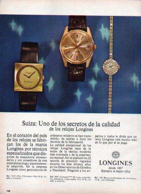 LAMINA V21617: Publicidad de Longines