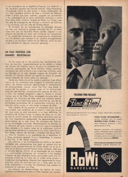 LAMINA V21602: Publicidad pulseras para relojes Fixo-Flex de Rowi