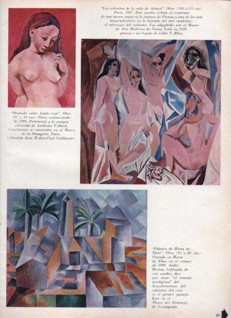LAMINA V21640: Las señoritas de la calle Avinyo por Picasso