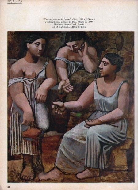 LAMINA V21642: Tres mujeres en la fuente por Picasso