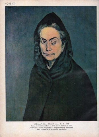 LAMINA V21638: Celestina por Picasso