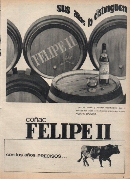 LAMINA V21381: Publicidad coñac Felipe II