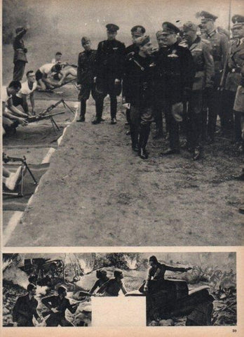 LAMINA V21599: Zanardo y Mussolini en un centro de adiestramiento