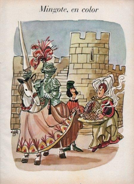 LAMINA V21548: Ilustracion de Mingote en color para Blanco y Negro numero 2850