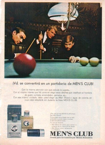 LAMINA V21533: Publicidad Men's Club por Helena Rubinstein