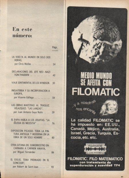 LAMINA V21535: Publicidad Filomatic