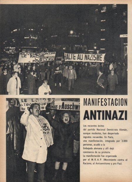 LAMINA V21562: Manifestacion antinazi en Paris