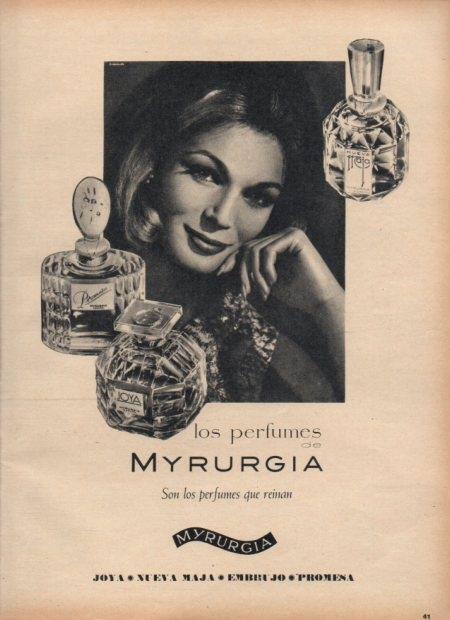 LAMINA V21600: Publicidad perfumes de Myrurgia