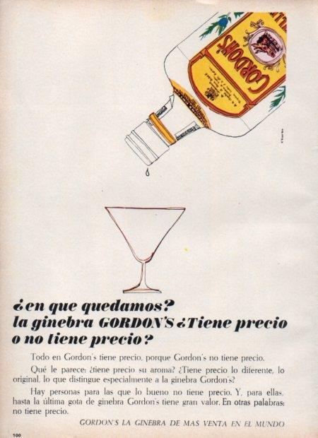 LAMINA V21570: Publicidad ginebra Gordon's