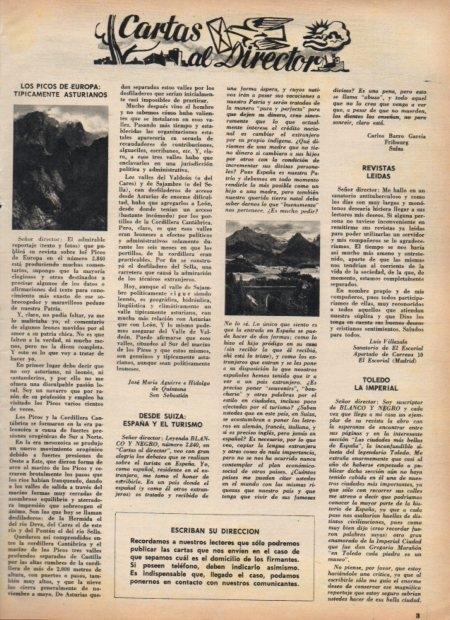 LAMINA V21378: Cartas al Director revista Blanco y Negro num 2847