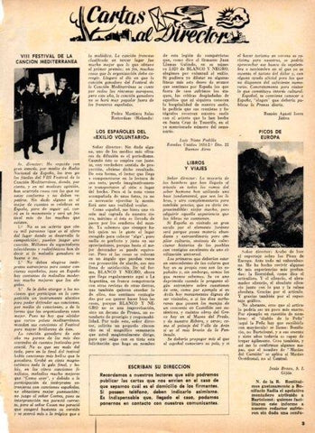 LAMINA V21180: Cartas al director numero 28423 Blanco y Negro