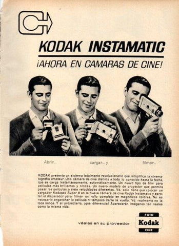 LAMINA V21182: Publicidad Kodak Instamatic camara de cine