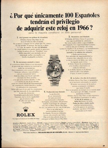 LAMINA V21161: Publicidad Rolex