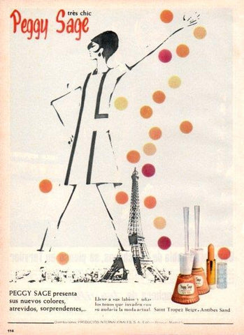 LAMINA V21171: Publicidad Peggy Sage