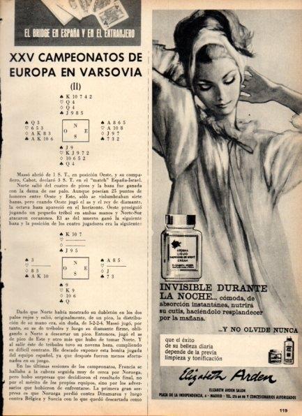 LAMINA V21173: Publicidad Cream Elisabeth Arden