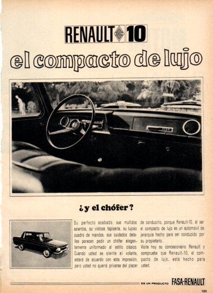 LAMINA V21220: Publicidad Renault 10
