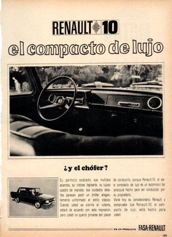 LAMINA V21220: Publicidad Renault 10