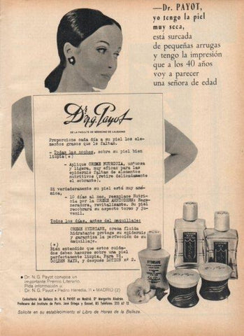 LAMINA V21224: Publicidad Doctor Payot cremas