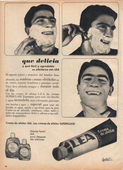LAMINA V21227: Publicidad crema de afeitar Lea