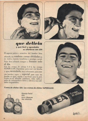 LAMINA V21227: Publicidad crema de afeitar Lea