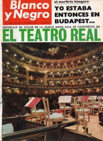 LAMINA V21223: Portada revista Blanco y Negro de 5 de noviembre de 1966