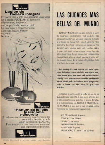 LAMINA V21204: Publicidad locion de belleza Floidam