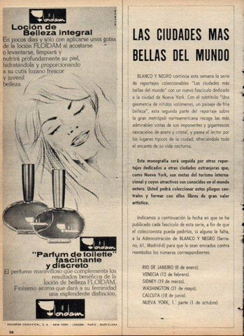 LAMINA V21204: Publicidad locion de belleza Floidam