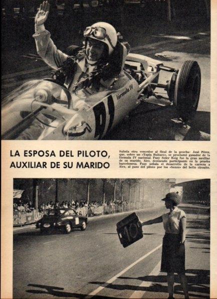 LAMINA V21207: Jose Perez y su coche Tapia Bultaco
