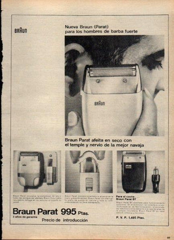 LAMINA V21208: Publicidad Braun Parat 
