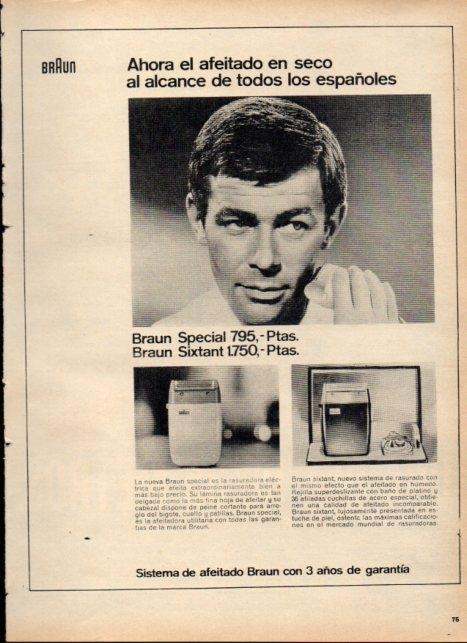 LAMINA V21111: Publicidad Braun Special y Braun Sixtant