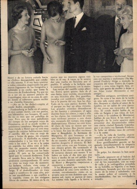LAMINA V21112: Princesa Margarita y Henri de Montpezat