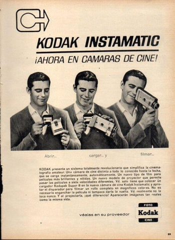 LAMINA V21116: Publicidad Kodak instamatik