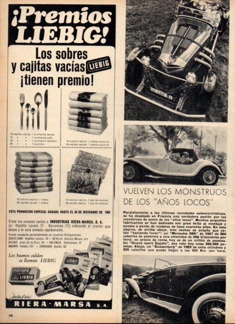 LAMINA V21119: Publicidad premios Liebig de Riera Marsa