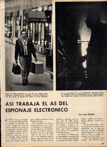 LAMINA V21102: Bernard Bates Spindel as de espias