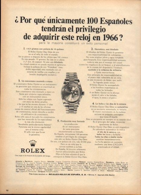LAMINA V21089: Publicidad Rolex
