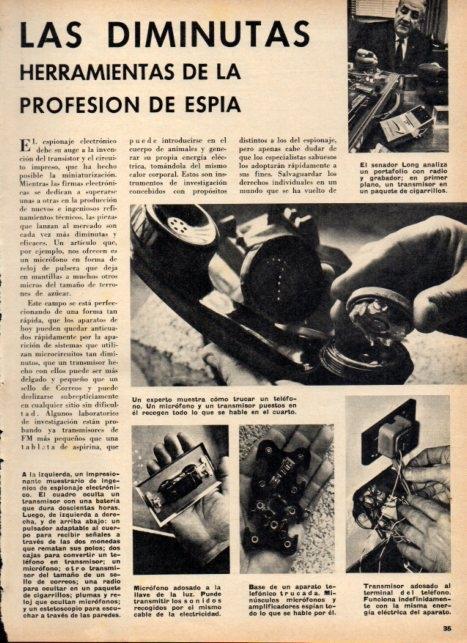 LAMINA V21100: Objetos de espionaje electronico