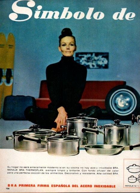 LAMINA V21121: Publicidad baterias de cocina Bra