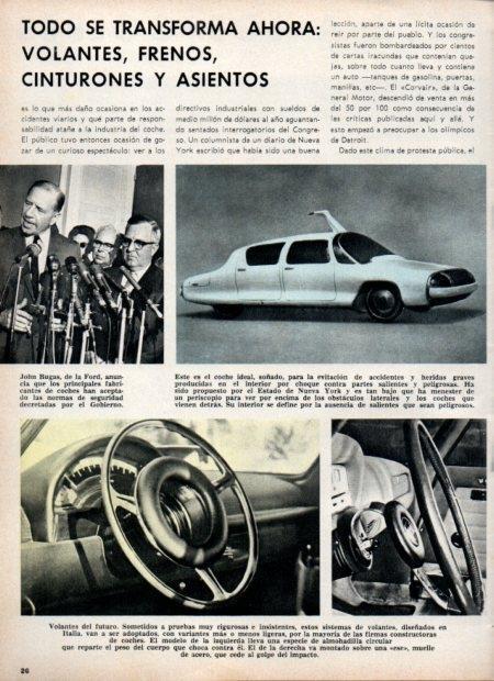 LAMINA V21144: Nuevos volantes, frenos y cinturones de Ford
