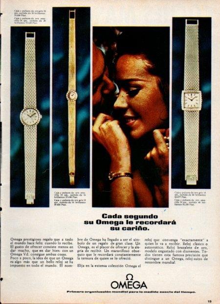 LAMINA V21142: Publicidad relojes Omega