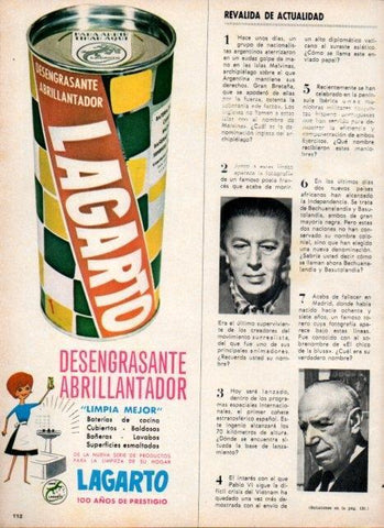 LAMINA V21124: Publicidad Lagarto desengrasante abrillantador