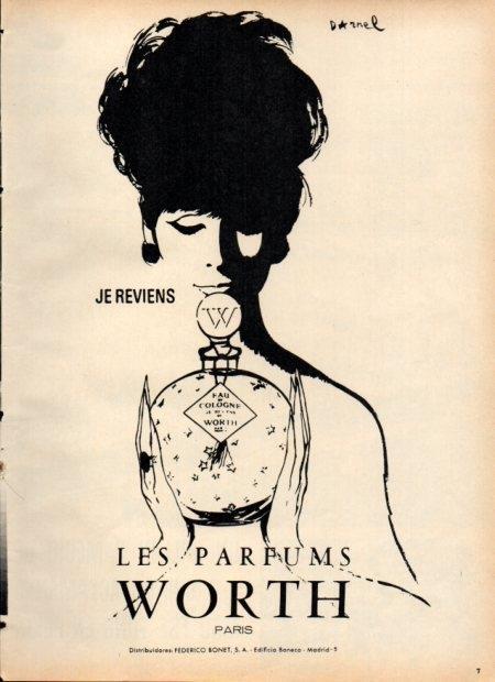 LAMINA V21136: Publicidad Eau de Cologne Worth