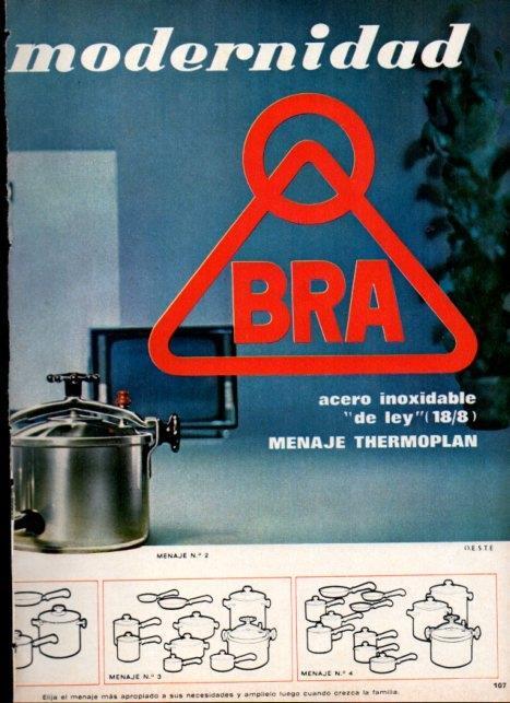 LAMINA V21122: Publicidad Bra baterias de cocina