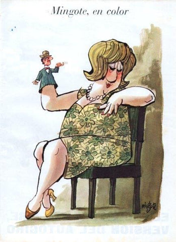 LAMINA V21326: Ilustracion de Mingote en color para Blanco y Negro numero 2846