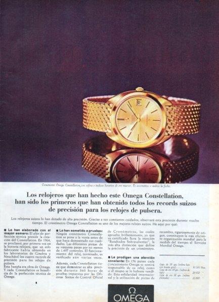 LAMINA V21324: Publicidad Omega Constellation