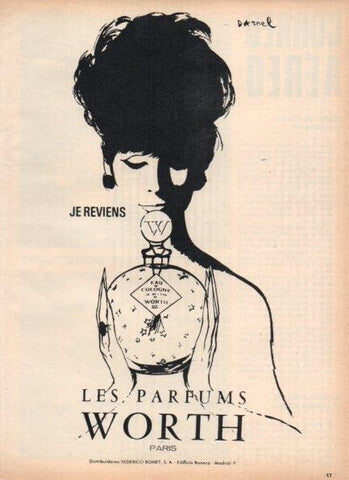 LAMINA V21323: Publicidad Les Parfums Worth Paris