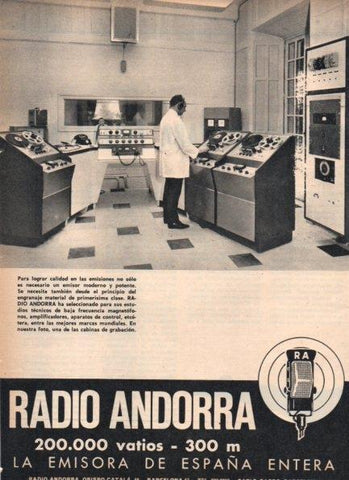 LAMINA V21310: Publicidad Radio Andorra