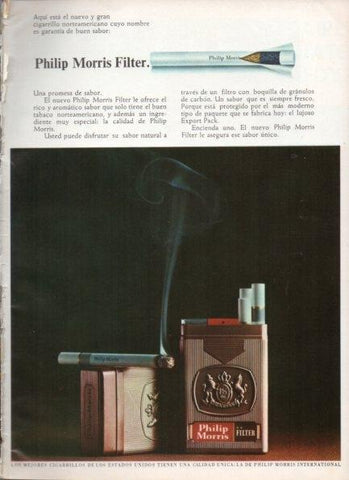 LAMINA V21316: Publicidad Philip Morris Filter