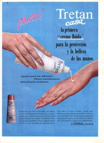 LAMINA V21366: Publicidad Tretan casa crema