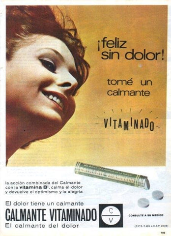 LAMINA V21363: Publicidad Calmante Vitaminado
