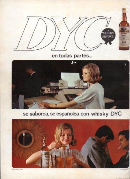 LAMINA V21376: Publicidad Dyc whisky español